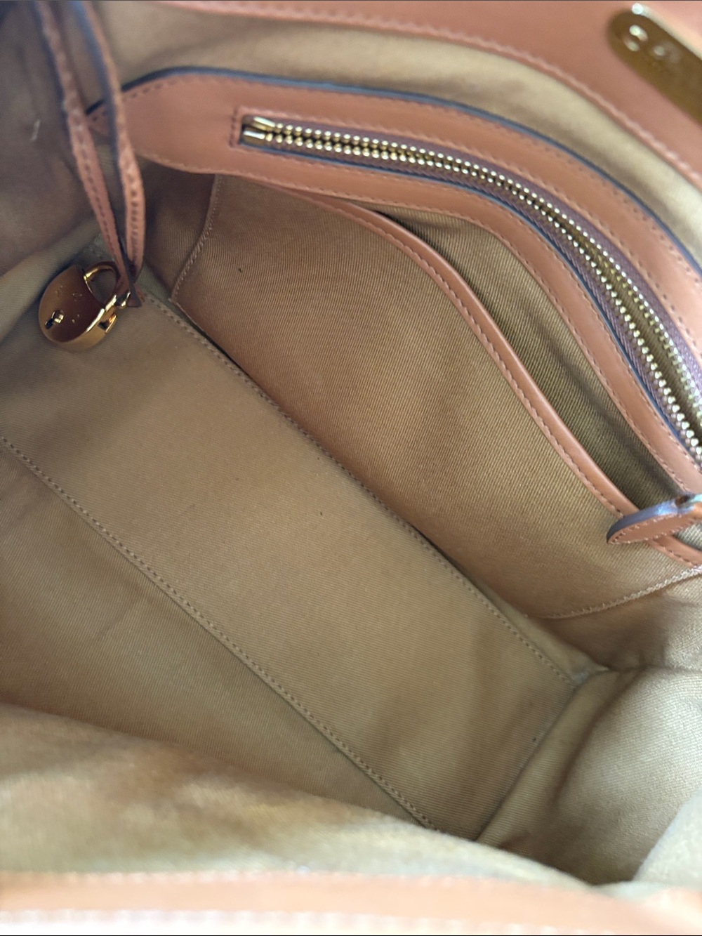 Ralph Lauren Tiffen Calfskin Leather Top-Handle/Shoulder Convertible Adjustable - Picture 7 of 15